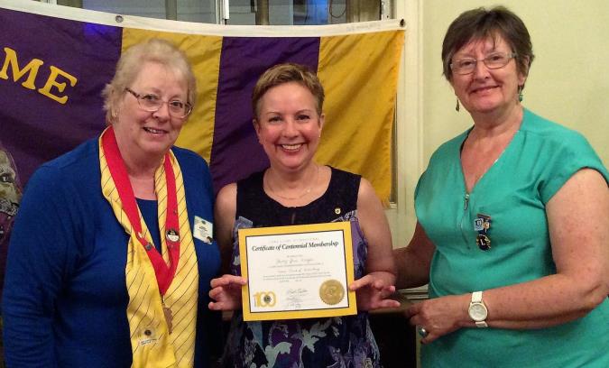 The induction of Lion Sally-Jane by Vice President Diana and Lion Judith.